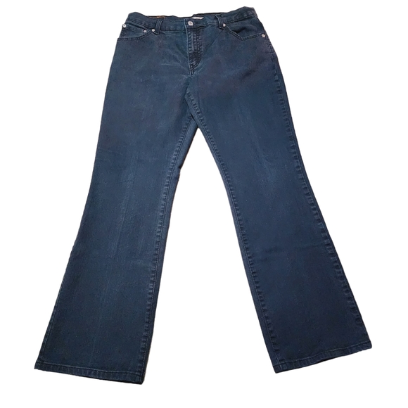 Women's Levi's 550 Bootcut Dark Green Jeans  Sz 12M - Picture 2 of 6